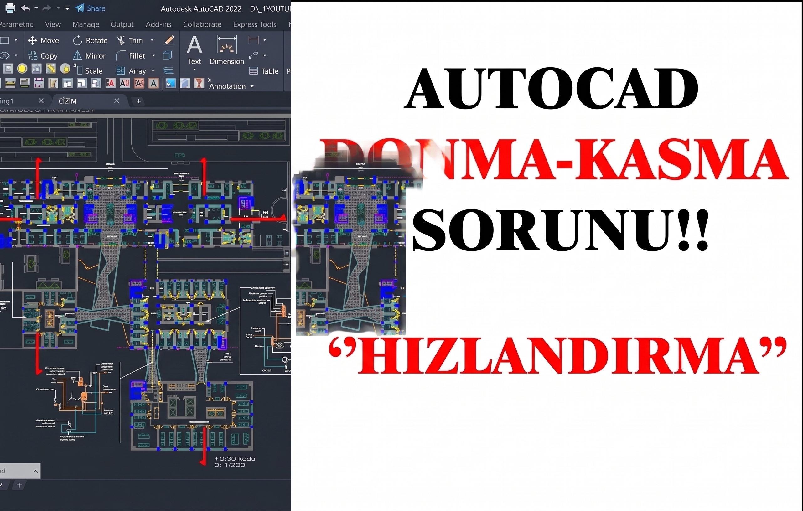 AutoCAD’in Windows 11 KB5083769 güncellemesi sonrası açılışta donmasını gösteren görsel.